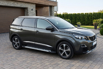 Peugeot 5008 2016-2023 рр. Бокові пороги Line (2 шт., алюміній) фото 1