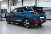 Peugeot 5008 2016-2023 рр. Бокові пороги Duru (2 шт., алюміній) фото 1