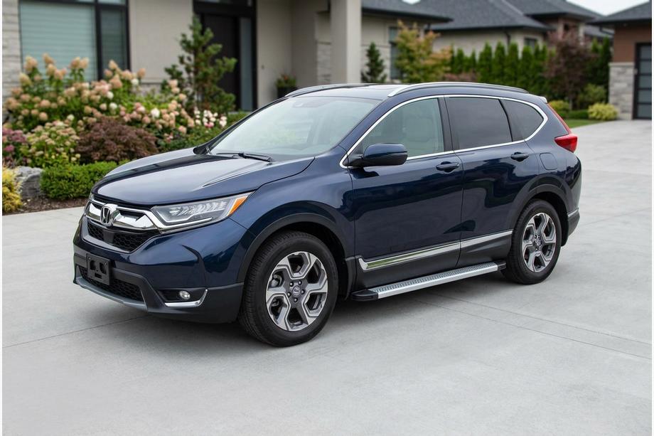 Honda CRV 2017-2022 рр. Бокові пороги Maya V2 (2 шт., алюміній) Image