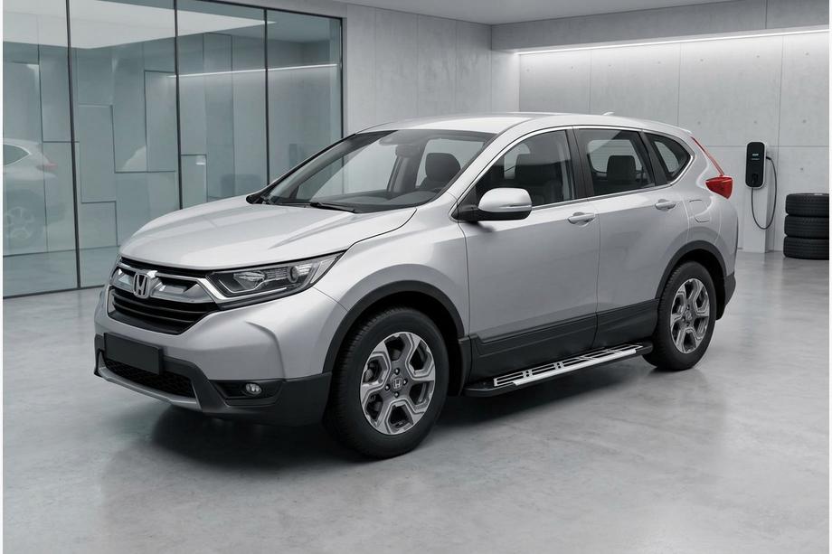 Honda CRV 2017-2022 рр. Бокові пороги Sunrise (2 шт., алюміній) Image