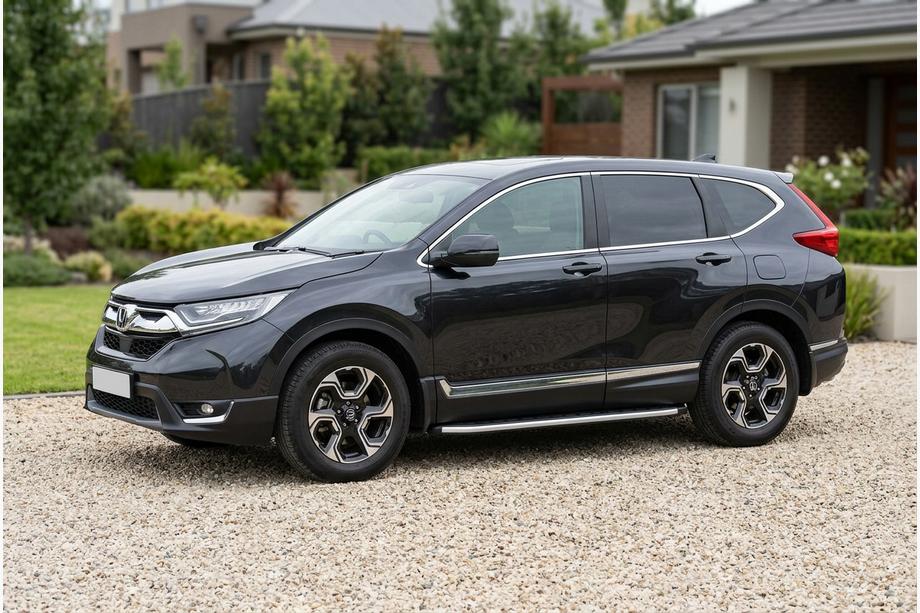 Honda CRV 2017-2022 рр. Бокові пороги Fullmond (2 шт., алюм.) Фото 1