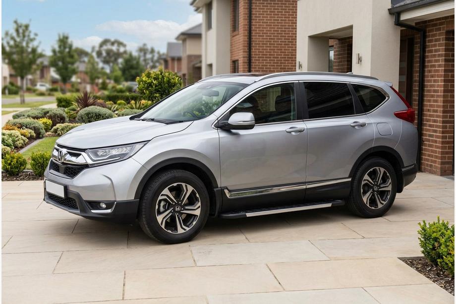 Honda CRV 2017-2022 рр. Бокові пороги RedLine V1 (2 шт., алюміній) Image