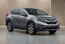 Honda CRV 2017-2022 рр. Бокові пороги Tayga Grey (2 шт., алюміній) фото 1