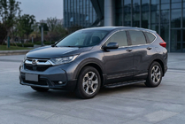 Honda CRV 2017-2022 рр. Бокові пороги Bosphorus Black (2 шт., алюміній) фото 1