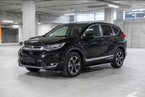 Honda CRV 2017-2022 рр. Бокові пороги Duru (2 шт., алюміній) фото 1