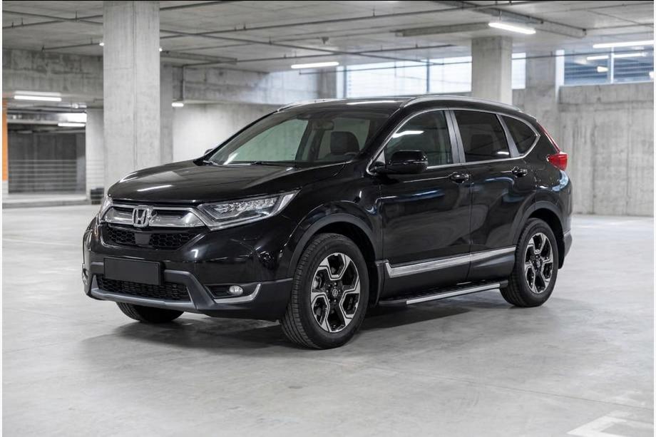 Honda CRV 2017-2022 рр. Бокові пороги Duru (2 шт., алюміній) Image