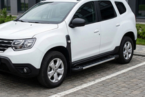 Renault Duster 2018-2024 рр. Бокові пороги RedLine V1 (2 шт., алюміній) фото 1