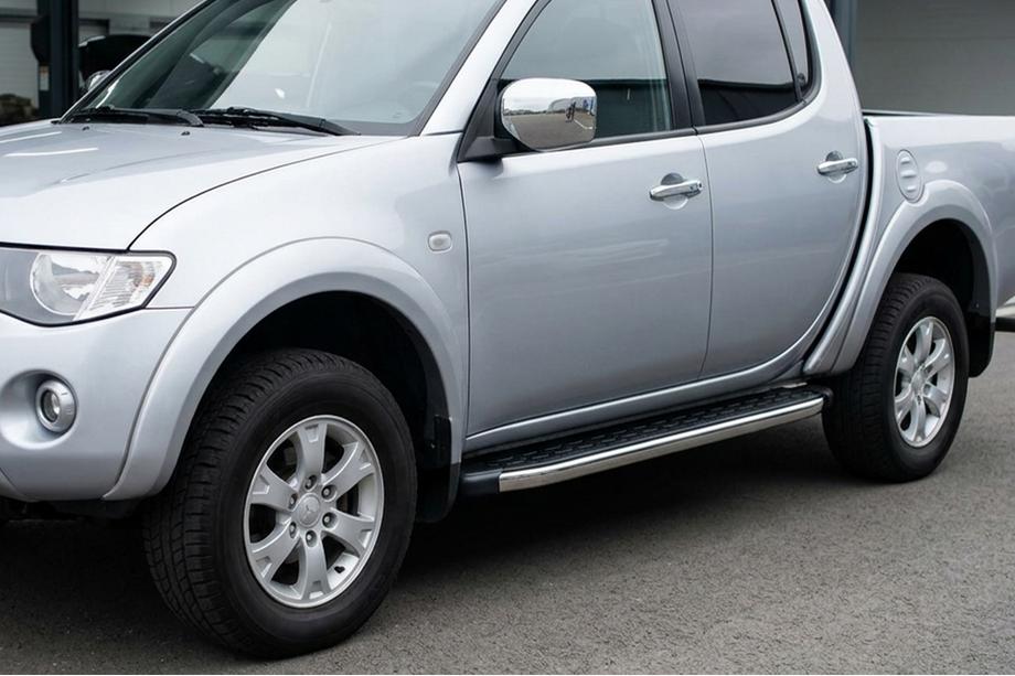 Fiat Fullback 2016- рр. Бокові пороги BlackLine (2 шт, алюміній) Image