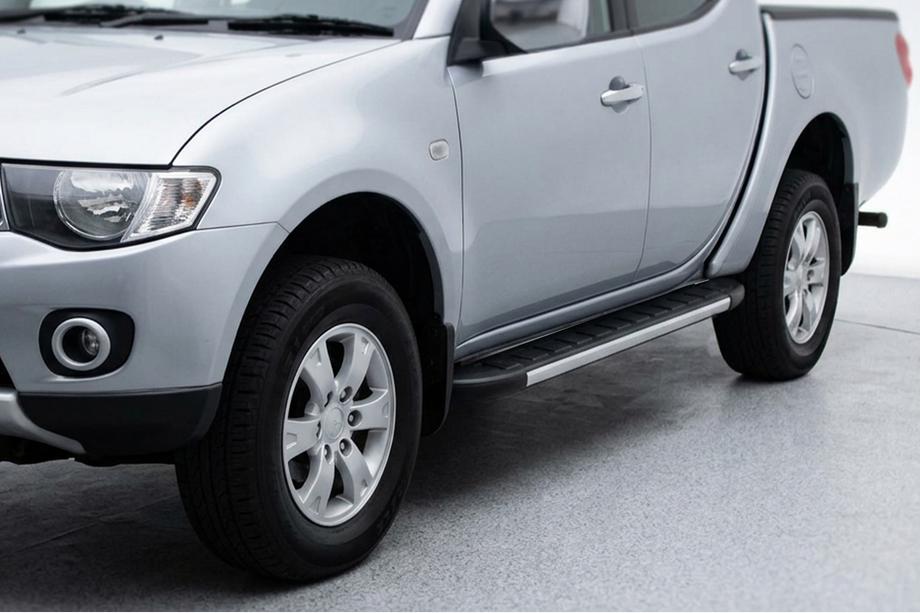 Fiat Fullback 2016- рр. Бокові пороги Duru (2 шт., алюміній) Image