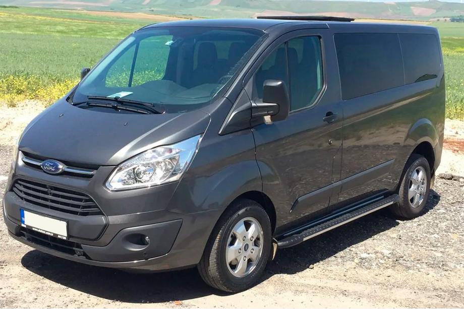 Ford Custom 2013-2022 рр. Бокові пороги Bosphorus Grey (2 шт., алюміній) Фото 6