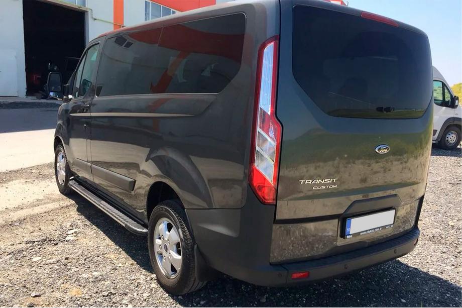 Ford Custom 2013-2022 рр. Бокові пороги Bosphorus Grey (2 шт., алюміній) Фото 3