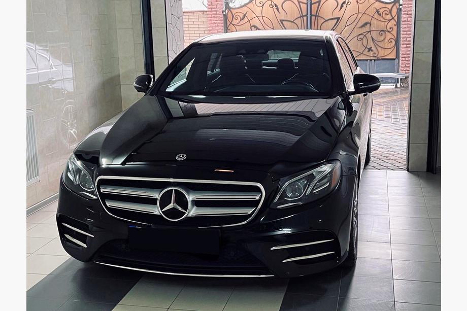 Mercedes E-class W213 2016-2023 рр. Бокові накладки на передній бампер 2016-2019 (нерж) Image
