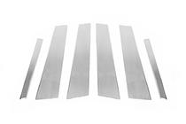 Mercedes E-сlass W213 2016-2023 рр. Накладки на стійки (нерж) фото 2