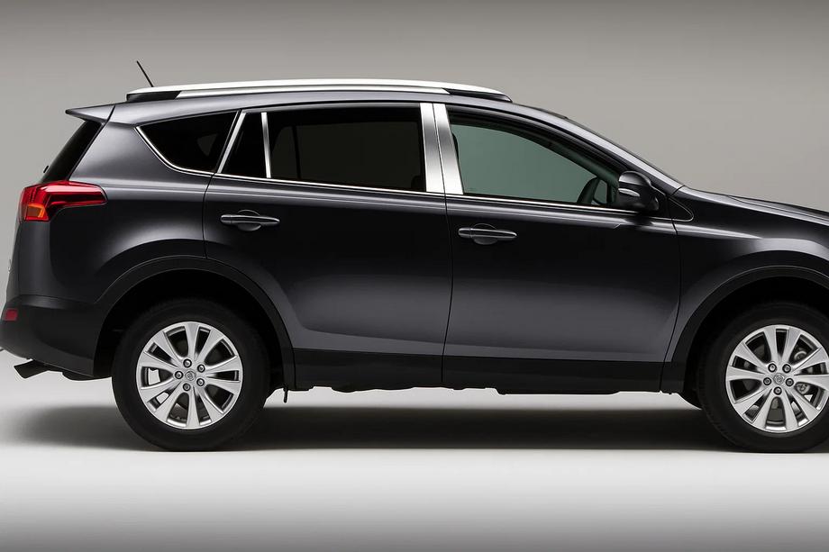 Toyota Rav 4 2013-2018 рр. Молдинг дверних стійок (8 шт, нерж) Image