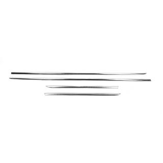 Хром на молдинг дверний тип-1 (4 шт, нерж) Mercedes E-сlass W213 2016-2023 рр. фото 2