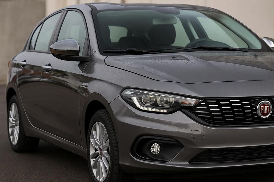 Fiat Tipo 2016- рр. Накладки не дзеркала Чорний хром (2 шт., пласт) Image