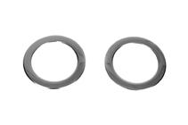 Volkswagen T6 2015-2024 рр. Накладка на підсклянник (2 шт., чорний хром) фото 3