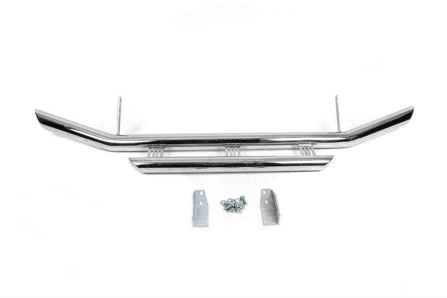 Toyota Land Cruiser 200 2007-2021 рр. Передня дуга ST014 (2007-2015 нерж.) 60мм на 42мм Фото 2