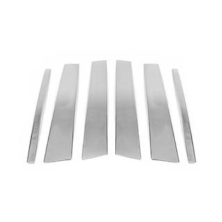 Молдинг дверних стійок (6 шт, нерж) Mercedes GL сlass X164 2006-2012 рр. фото 4