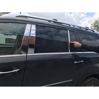 Молдинг дверних стійок (6 шт, нерж) Mercedes GL сlass X164 2006-2012 рр. фото 3