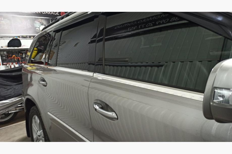 Mercedes GL class X164 2006-2012 рр. Нижня окантовка вікон (6 шт, нерж) Фото 6