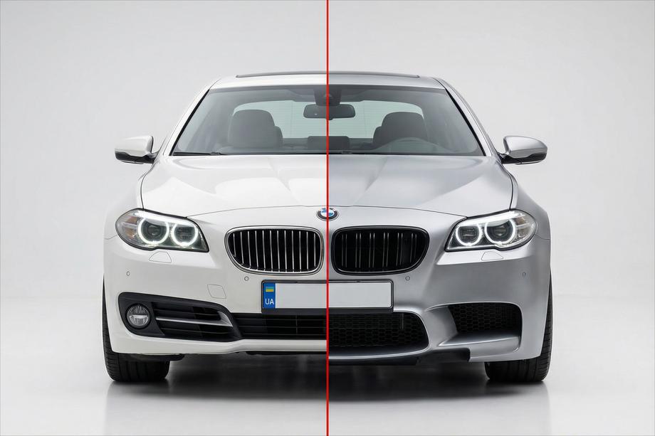 BMW 5 серія F10/F11 2010-2016 рр. Комплект обвісів з крилами V1 (M5 Power) Фото 2