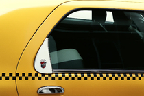 Fiat Albea 2002-2012 рр. Хром трикутник на скло (нерж.) фото 2
