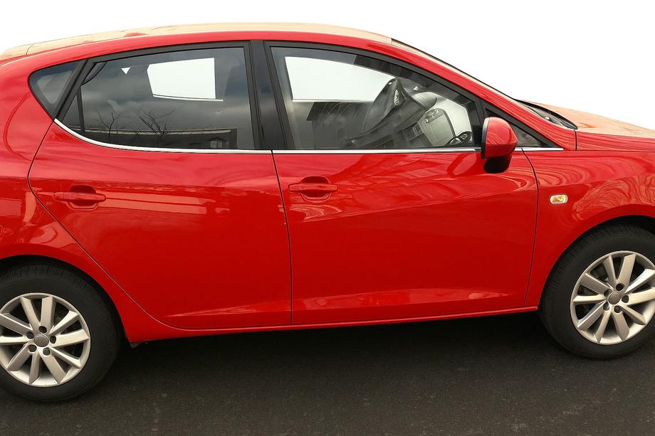 Seat Ibiza 2010-2017 рр. Зовнішня окантовка вікон (нерж) Image