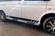 Volkswagen T6 2015-2024 рр. Бічні труби (2 шт., нерж) фото 3