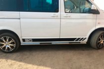 Volkswagen T6 2015-2024 рр. Бічні труби (2 шт., нерж) фото 11
