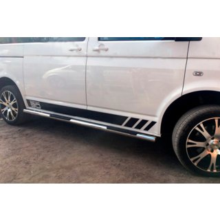 Бічні труби (2 шт., нерж) Volkswagen T6 2015-2024 рр. фото 3