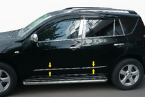 Toyota Rav 4 2006-2013 рр. Молдинг дверей (нерж) фото 3