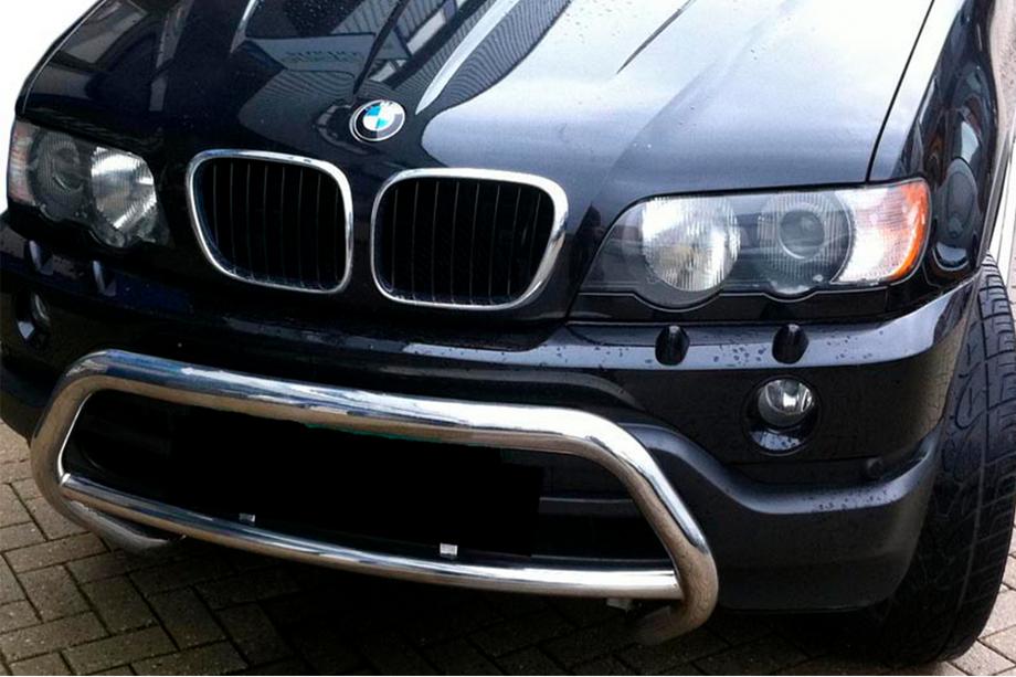 BMW X5 E53 1999-2006 рр. Кенгурятник WT015 (нерж) Image