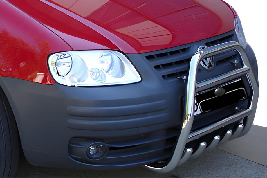 Volkswagen Caddy 2004-2010 рр. Кенгурятник QT007 (нерж) Image