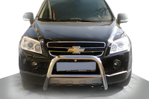 Chevrolet Captiva 2006-2019 рр. Передня дуга WT005 (нерж.) фото 1