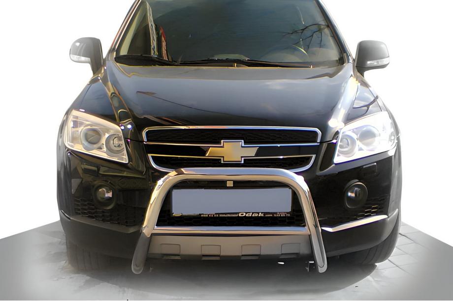 Chevrolet Captiva 2006-2019 рр. Передня дуга WT005 (нерж.) Image