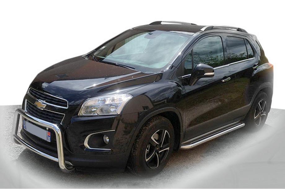Chevrolet Trax 2012-2023 рр. Передня дуга WT005 (нерж.) Image