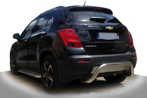 Chevrolet Trax 2012-2023 рр. Задня дуга AK007 (нерж.) фото 1