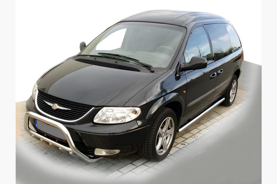 Chrysler Voyager 2001-2007 рр. Передня дуга WT003 (нерж.) Image