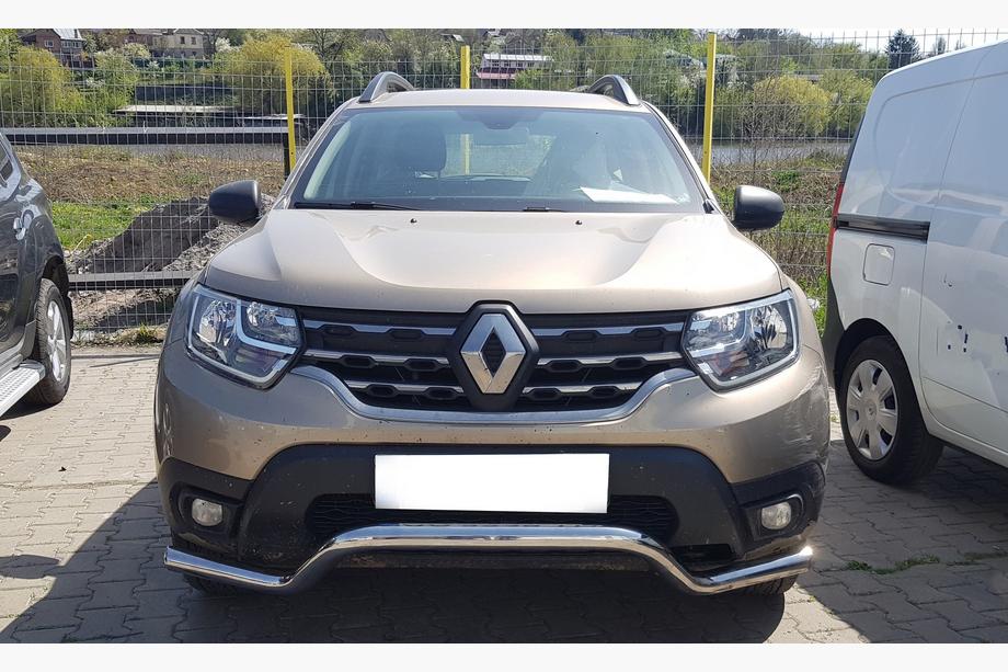 Renault Duster 2008-2017 рр. Передній захист ST012 (нерж.) Image