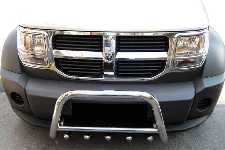 Dodge Nitro 2006-2011 рр. Передня дуга QT006 (нерж.) Image