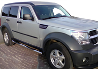 Dodge Nitro 2006-2011 рр. Бічні труби (2 шт., нерж) фото 1