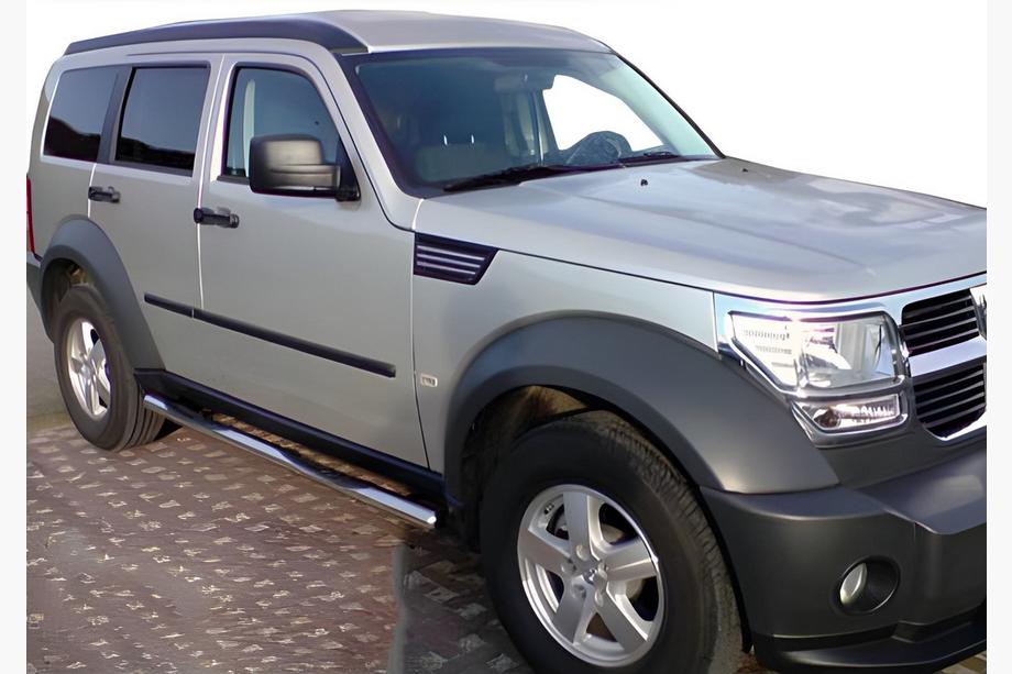 Dodge Nitro 2006-2011 рр. Бічні труби (2 шт., нерж) Image