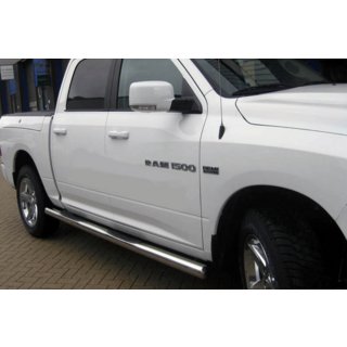 Бічні труби стандартні (2 шт., Нерж) Dodge RAM (DT) 2018- рр. фото 1