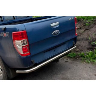 Задній захист AK005 (2011-2018, нерж) Ford Ranger 2011-2022 рр. фото 1