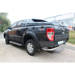 Задній захист AK005 (2011-2018, нерж) Ford Ranger 2011-2022 рр. фото 2