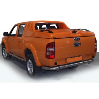 Задній захист AK005 (2011-2018, нерж) Ford Ranger 2011-2022 рр. фото 4