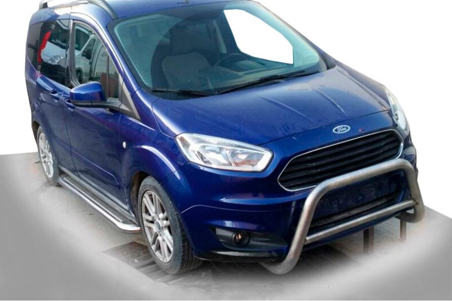 Ford Courier 2014-2023 рр. Передній захист WT005 (нерж) Image