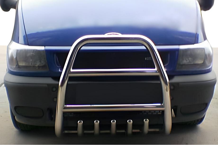 Ford Transit 2000-2014 рр. Кенгурятник QT007 (2000-2006, нерж.) Image