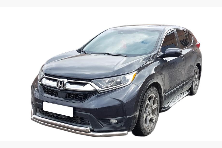 Honda CRV 2017-2022 рр. Передній захист ST014 (2016-2019, нерж.) Фото 1